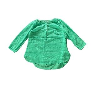 Green Talbots Women’s Medium Petite Blouse with Buttons